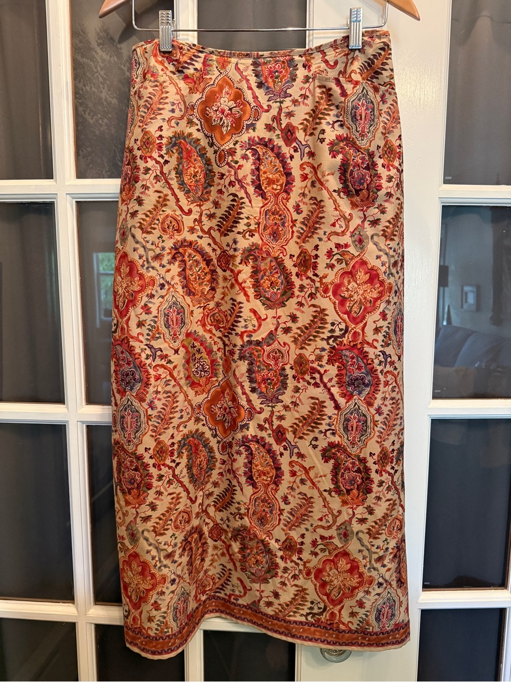 Sundance Paisley Silk Skirt